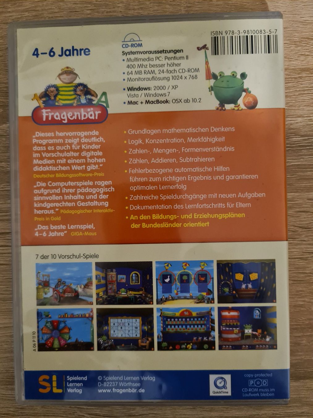Jeux: Fragenbär Vorschule 4-6 ans - PC – D'occasion à Carouge GE par Franllo 1