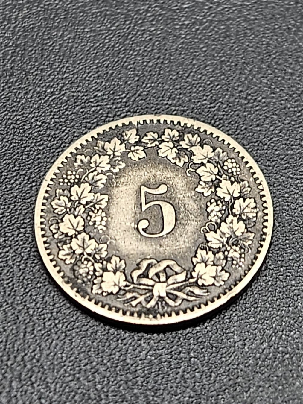 Tutti le monete: 5 Rappen 1874 – Usato da Pfäffikon ZH venduto da Melibol 1