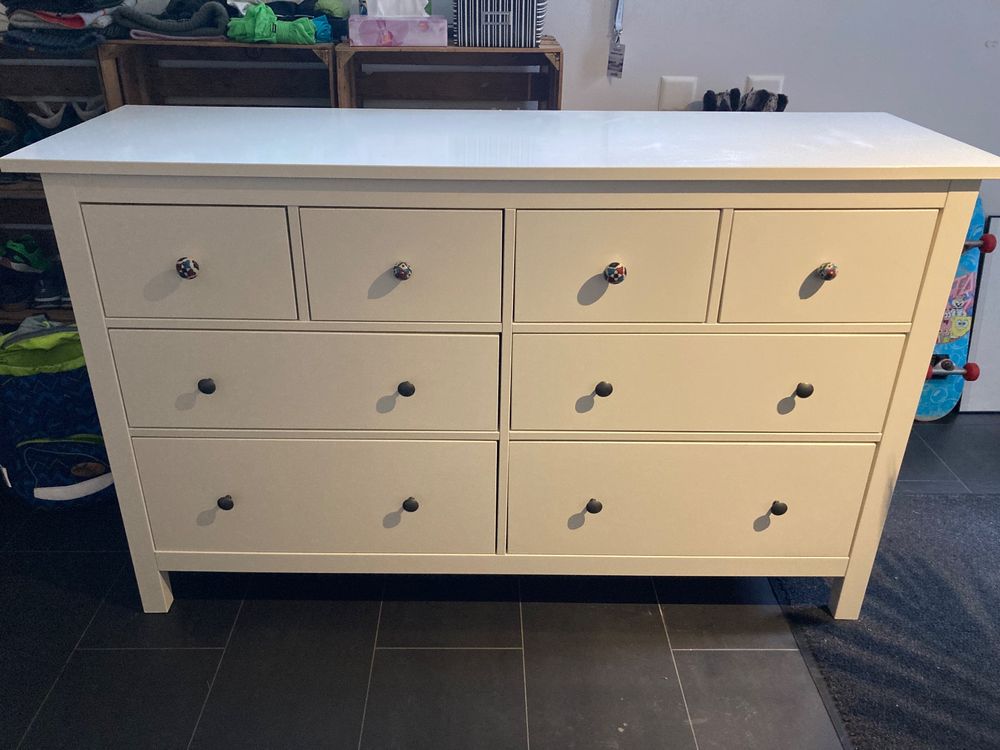 IKEA Hemnes Kommode mit 8 Schubladen; weiss; 160cm x 96cm Kaufen auf