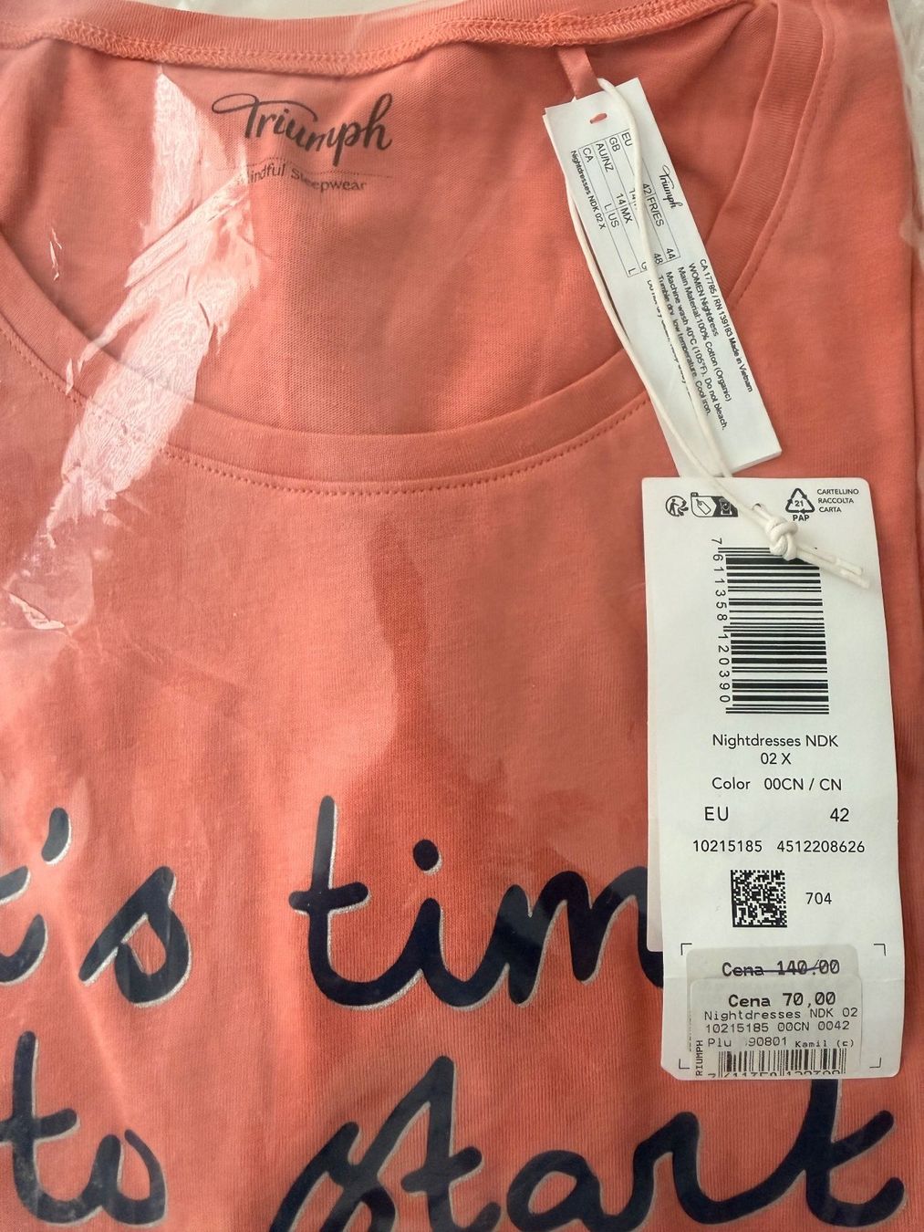 Triumph Negligees & Pigiami: TRIUMPH, Nachthemd Kurzarm, Grösse 42, Farbe Rosa – Nuovo e nell'imballaggio originale da Rudolfstetten venduto da gst_g7xl 4
