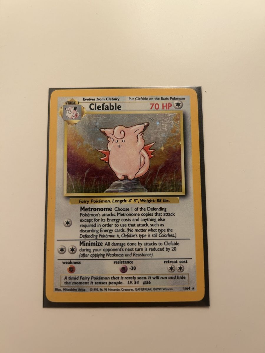 Pokémon Cartes à collectionner: Pokémon Clefable Holo Error Card ohne Symbol – D'occasion à Kestenholz par Norvik 1