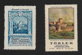 Vignettes Tobler n. 384 : Château de BELLINZONA (1920s)