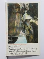 Die Aareschlucht bei Meiringen 1902