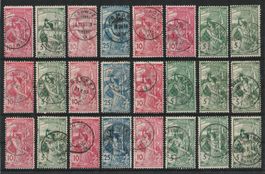 Lot Weltpostverein UPU 1900, gestempelt