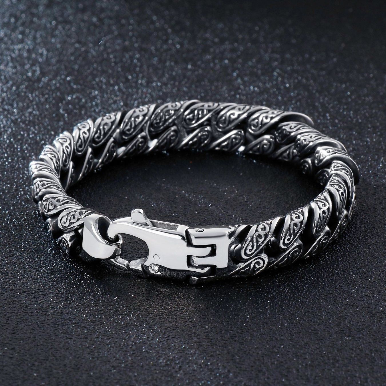 Bracciali & Braccialetti: Edelstahl Armband Herren Massiv Chain – Usato da Rütihof venduto da FALKENKOENIG_SCHMUCK 1
