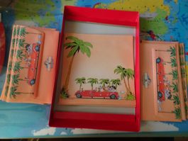 Sommerliche Mickey Mouse Briefpapier-Set, Vintage Rarität