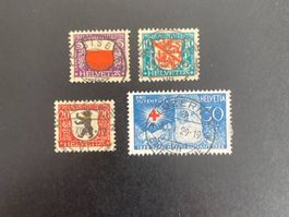 Satz Pro Juventute 1928; LUXUS Vollstempel