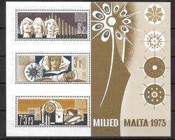 Malta Block 2 Weihnachten Engelsujet ** 9.12.1973