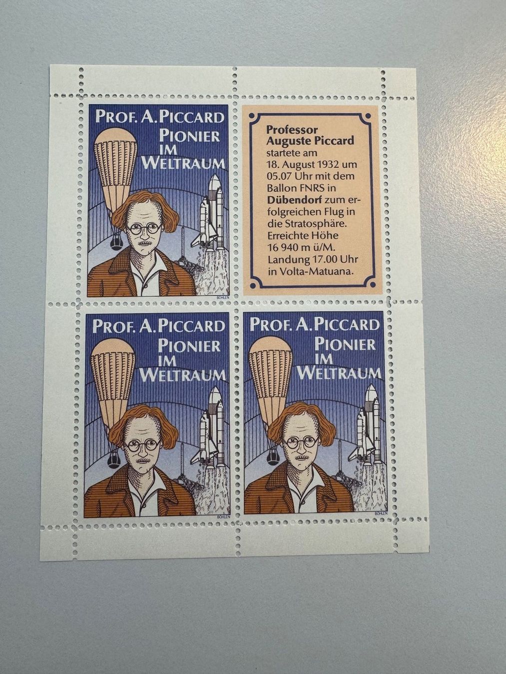 Tutti i francobolli: 1932 Pionier im Weltraum – Usato da Küssnacht am Rigi venduto da POSTOMASTER
