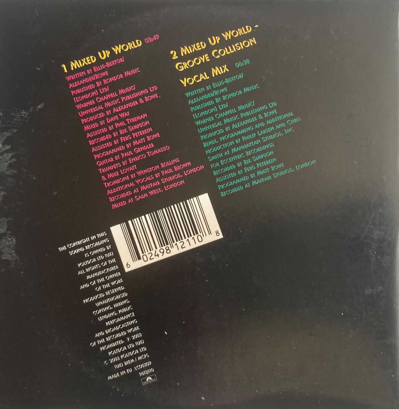 CD: SOPHIE ELLIS-BEXTOR - MIXED UP WORLD – Usato da Poliez-Pittet venduto da Newtown-Records 1