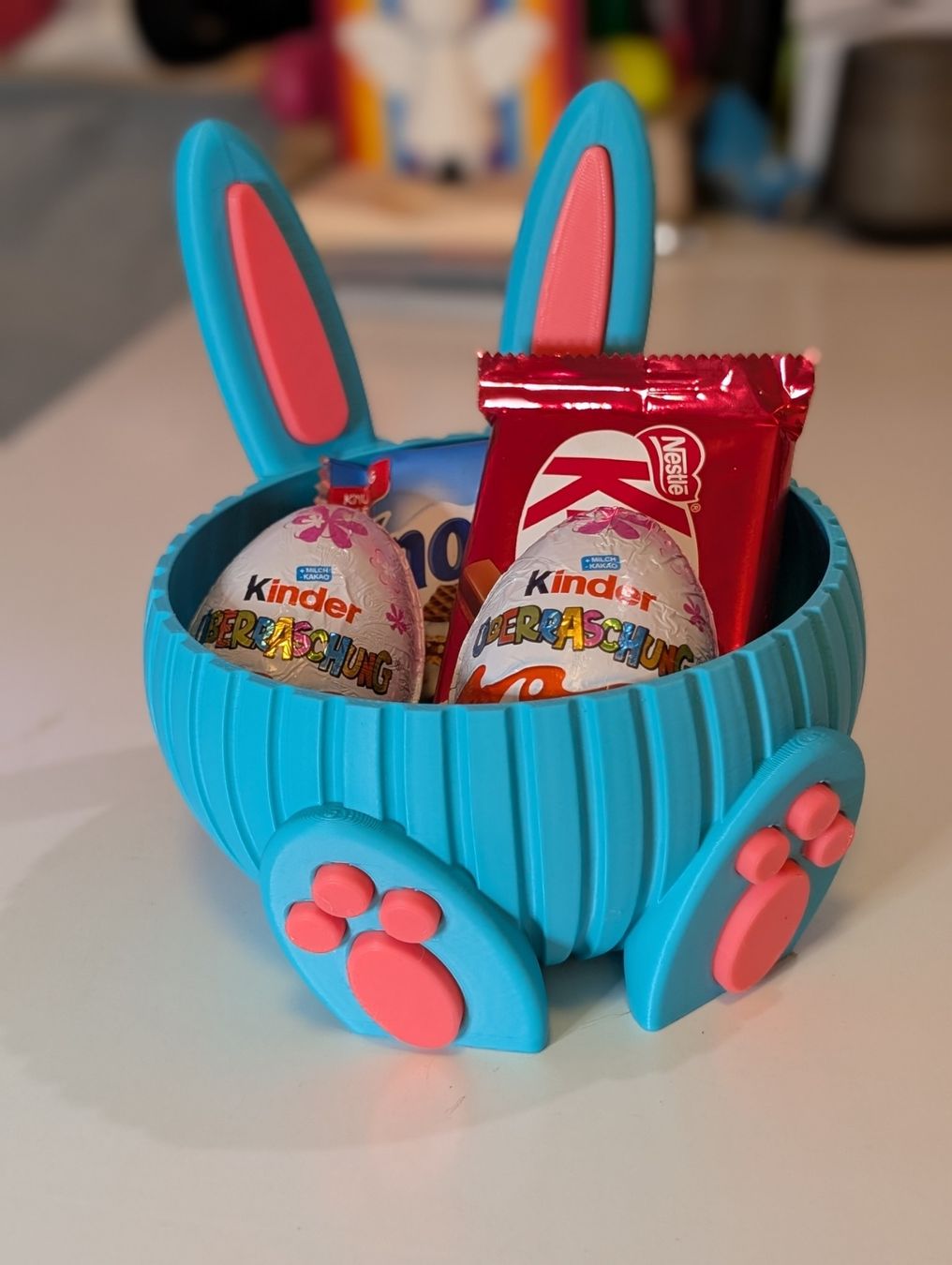 Tutte le decorazioni: Osterhasen-Körbchen Geschenkidee – Nuovo e nell'imballaggio originale da Uznach venduto da samenele 1