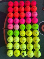 45 div. farbige Golfbälle Callaway, guter Zustand