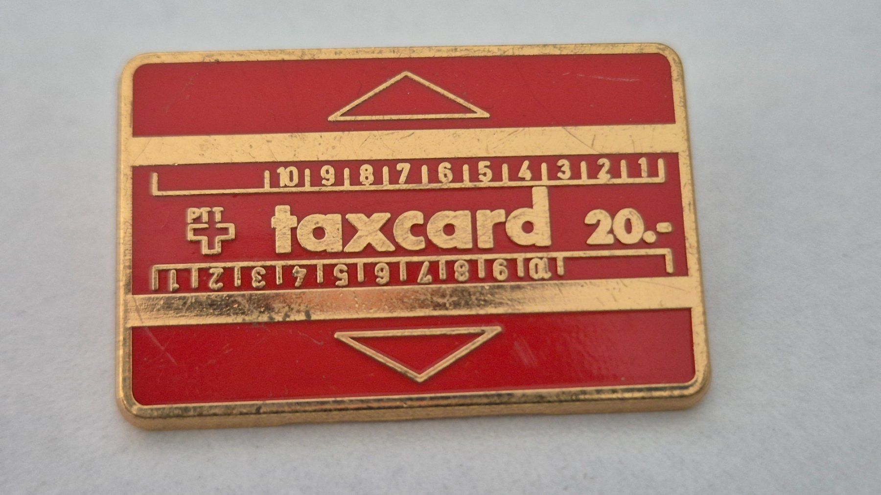 Placchette & Badge: alter  TAXCARD  /  PTT    -     Pin – Usato da Niederweningen venduto da Obson