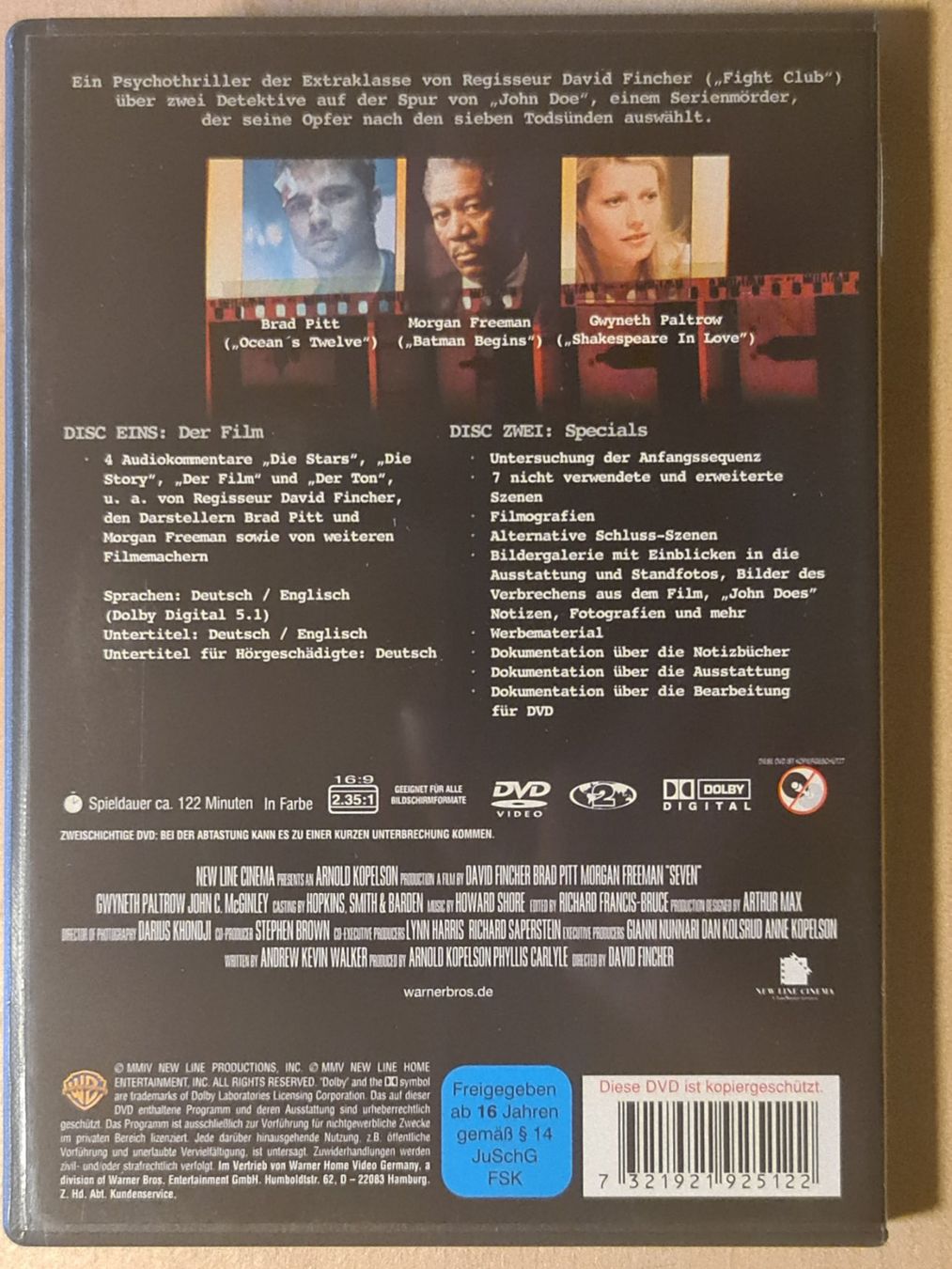 Alle DVDs: Sieben - Special Edition 2-Disc Set DVD - Top Zustand – Gebraucht aus Dintikon von Vexi 1