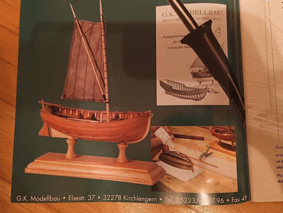 Kit di modellismo & Modellini statici: Modellboot aus Holz - Einsteigerpaket in die Echtspannbauwei – Usato da Niederweningen venduto da Twisters