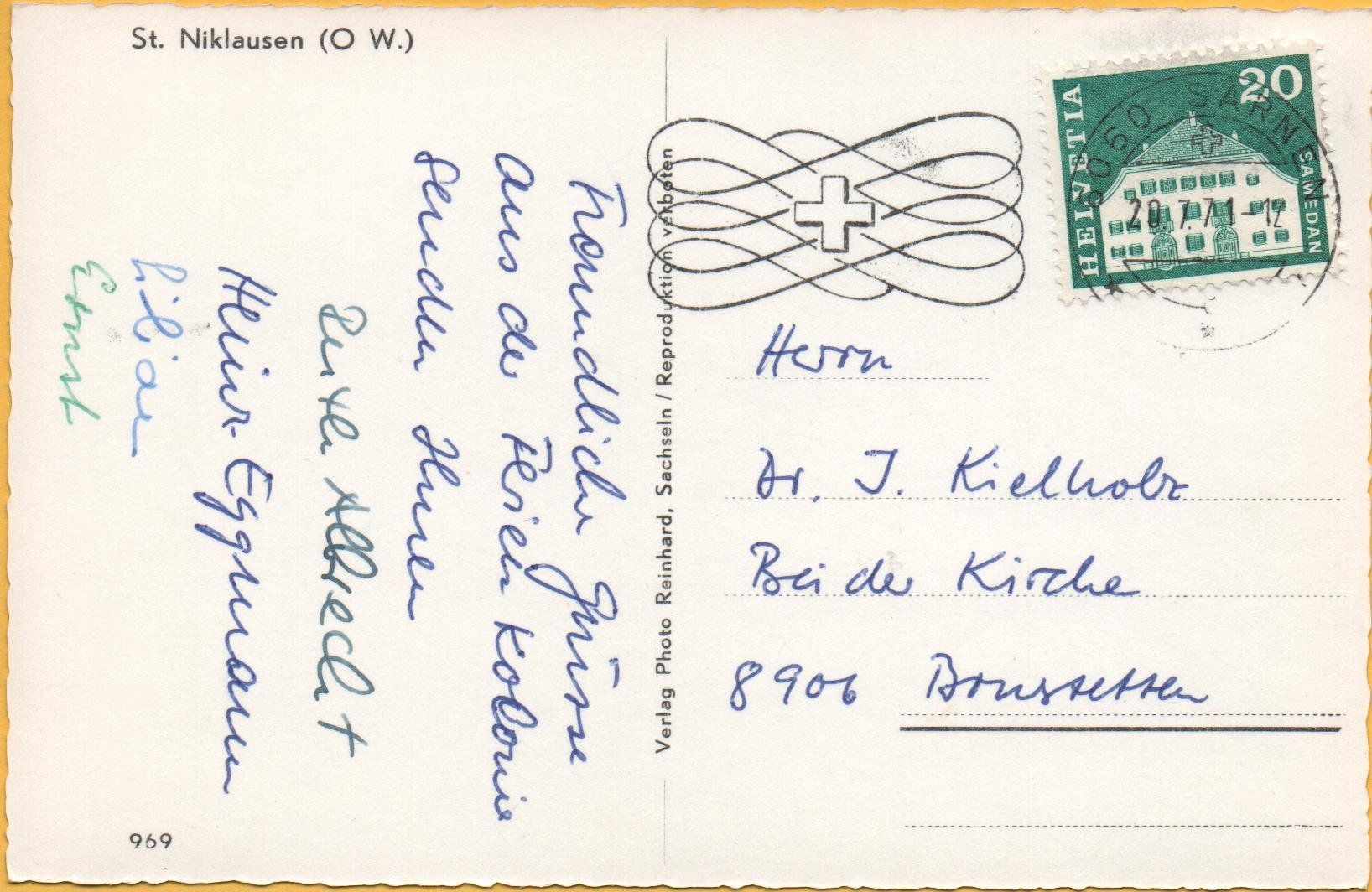 Cartes postales: ST. NIKLAUSEN bei Kerns – D'occasion à Jona par philajona 1