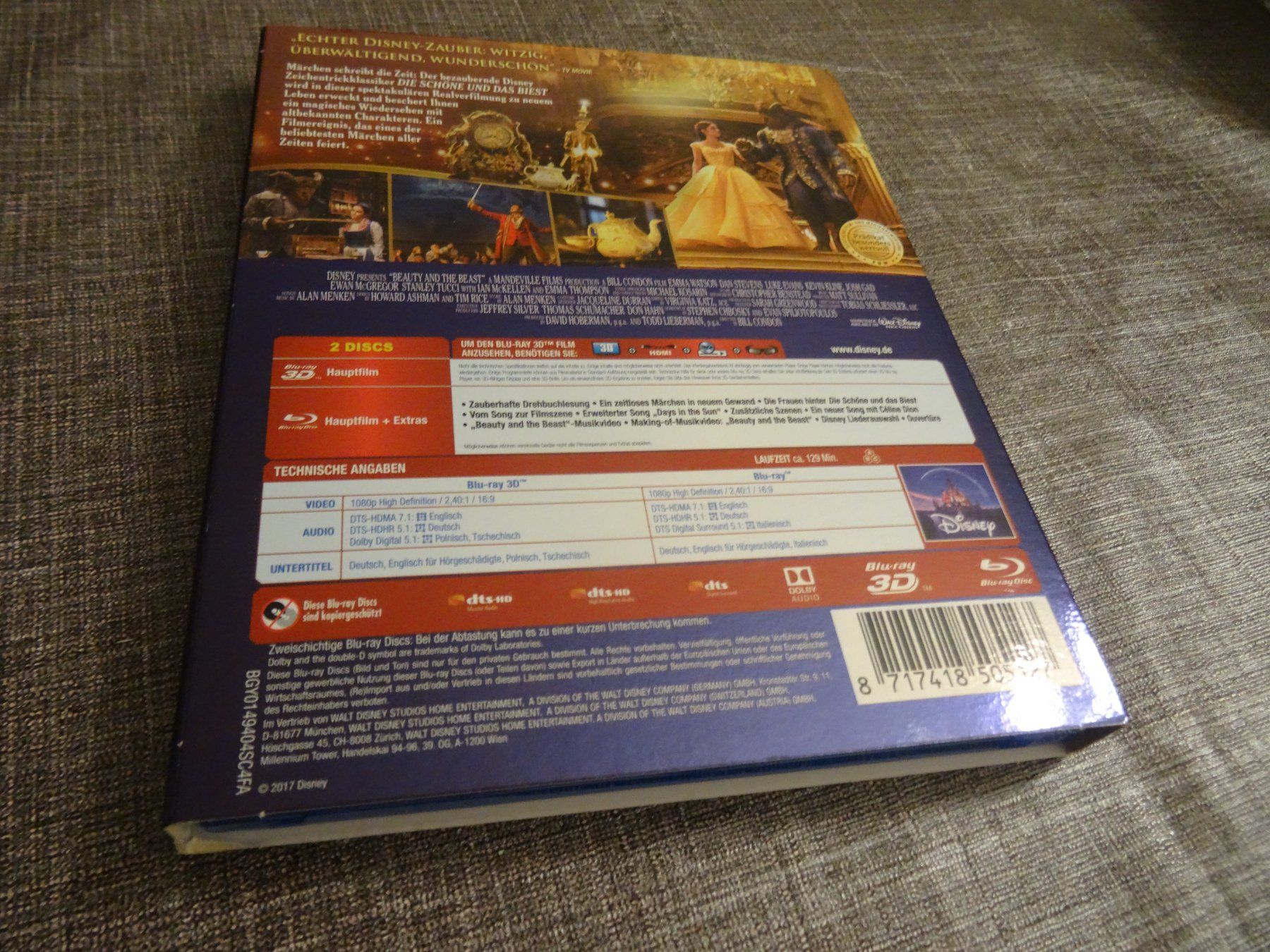 Tutti i DVDs: Die Schöne und das Biest Disney Blu-ray 3D 2D – Usato da Olten venduto da Disc-Verkauf 1