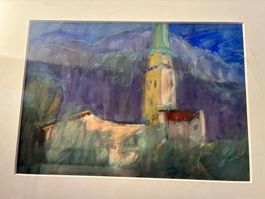 Bild, gerahmt 49cm hoch, 50 cm breit