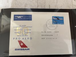 Swissair Luftpost 50 Jahre, Sonderstempel Zürich! Top!