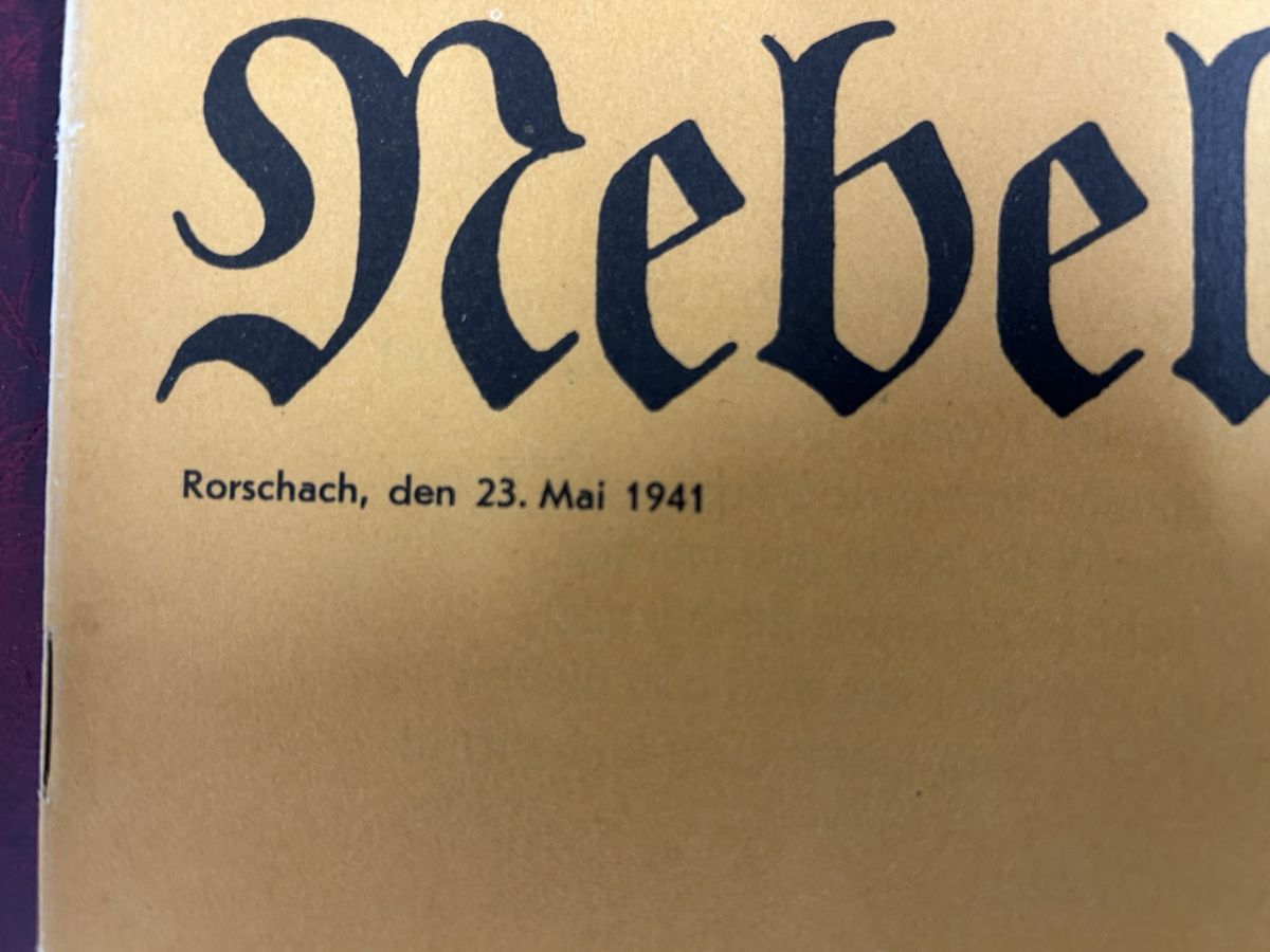 Riviste & Magazine: Original Zeitung "Nebelspalter" 1941 - Ein Zeitdokument! – Usato da Erlinsbach venduto da Lilla2 3