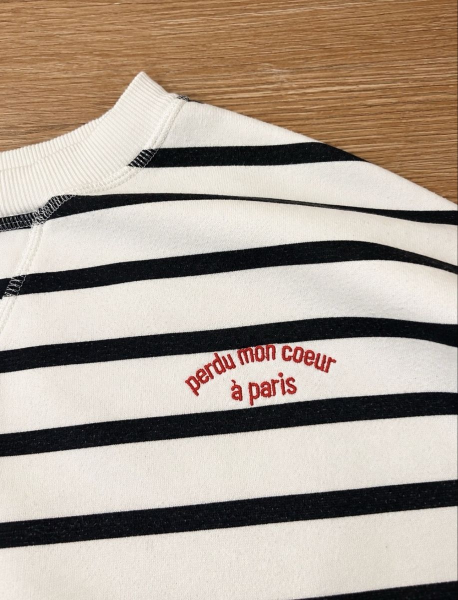 H&M Top: Pull rayé avec broderie – Usato da Broc venduto da marineee 1