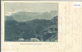 Sommerwirtschaft Schwendlen 1899