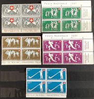 1951 - Pro Patria Viererblock Satz Postfrisch **