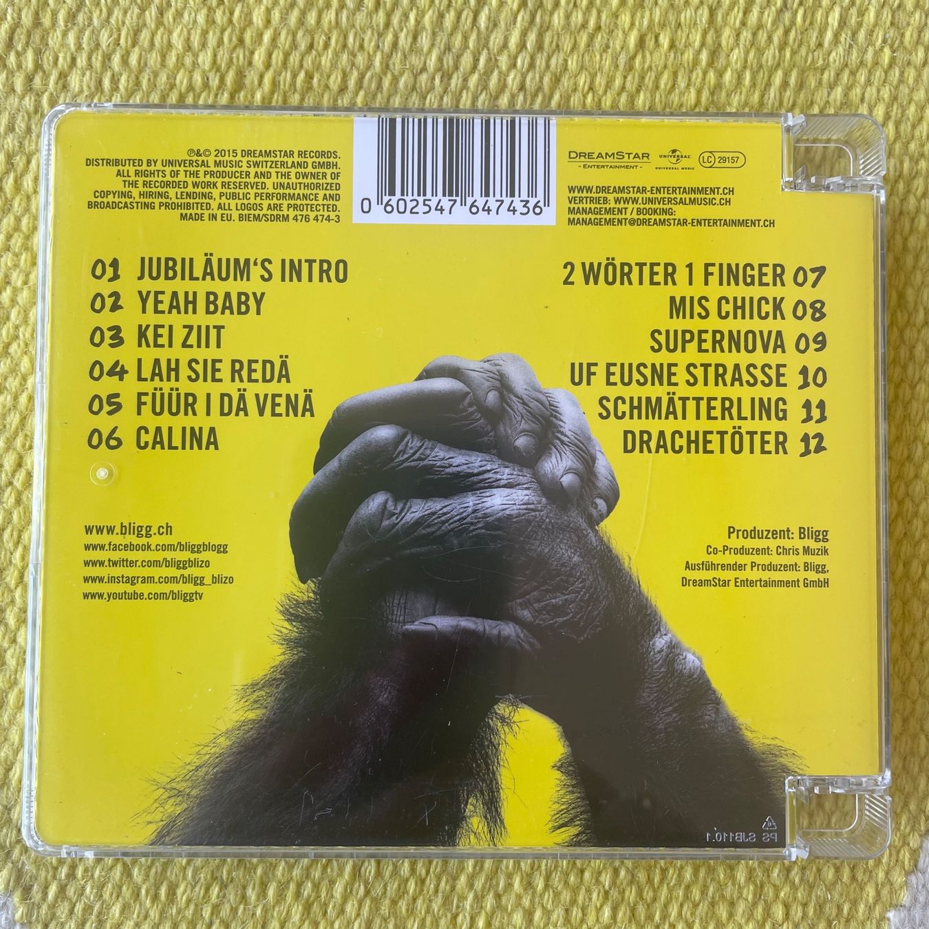 CD: BLIGG-INSTINKT – Usato da Rorschacherberg venduto da CD-Roli 1