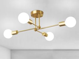 Sputnik Deckenleuchte Ø72cm Industrie-Look Retro Deckenlampe