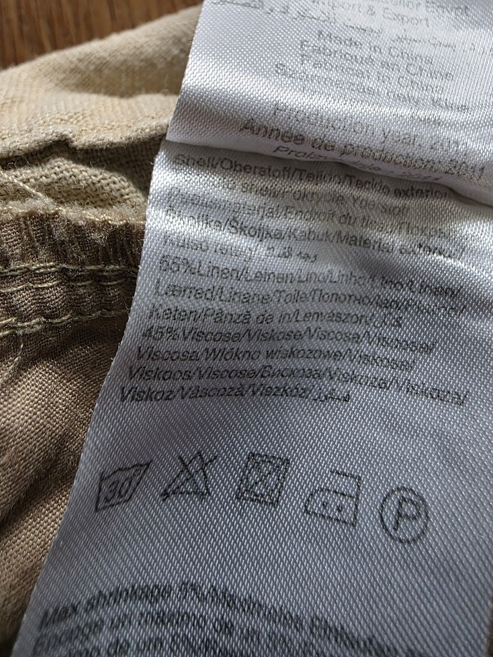Only Pantaloni: Leinenhose only beige Grösse W36 – Usato da Laufenburg venduto da may_r2st 5