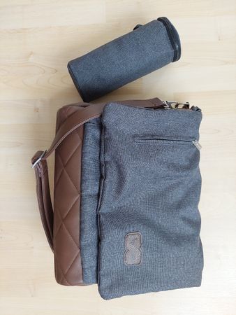 Wickeltasche ABC Design & Halterung für Kinderwagen &Zubehör