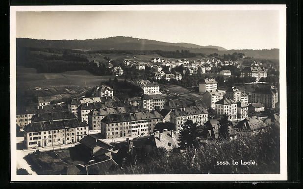 Cartoline postali: AK Le Locle, Vue générale – Usato da Berlin venduto da bartko-reher
