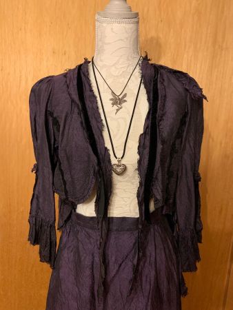 RARITÄT GOTHIC DEUX PIECES SCHWARZ-VIOLETT XS
