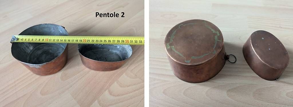 Pentole: Pentole/casseruole ticinesi in rame con coperchio – Usato da Magliaso venduto da bosfu 4