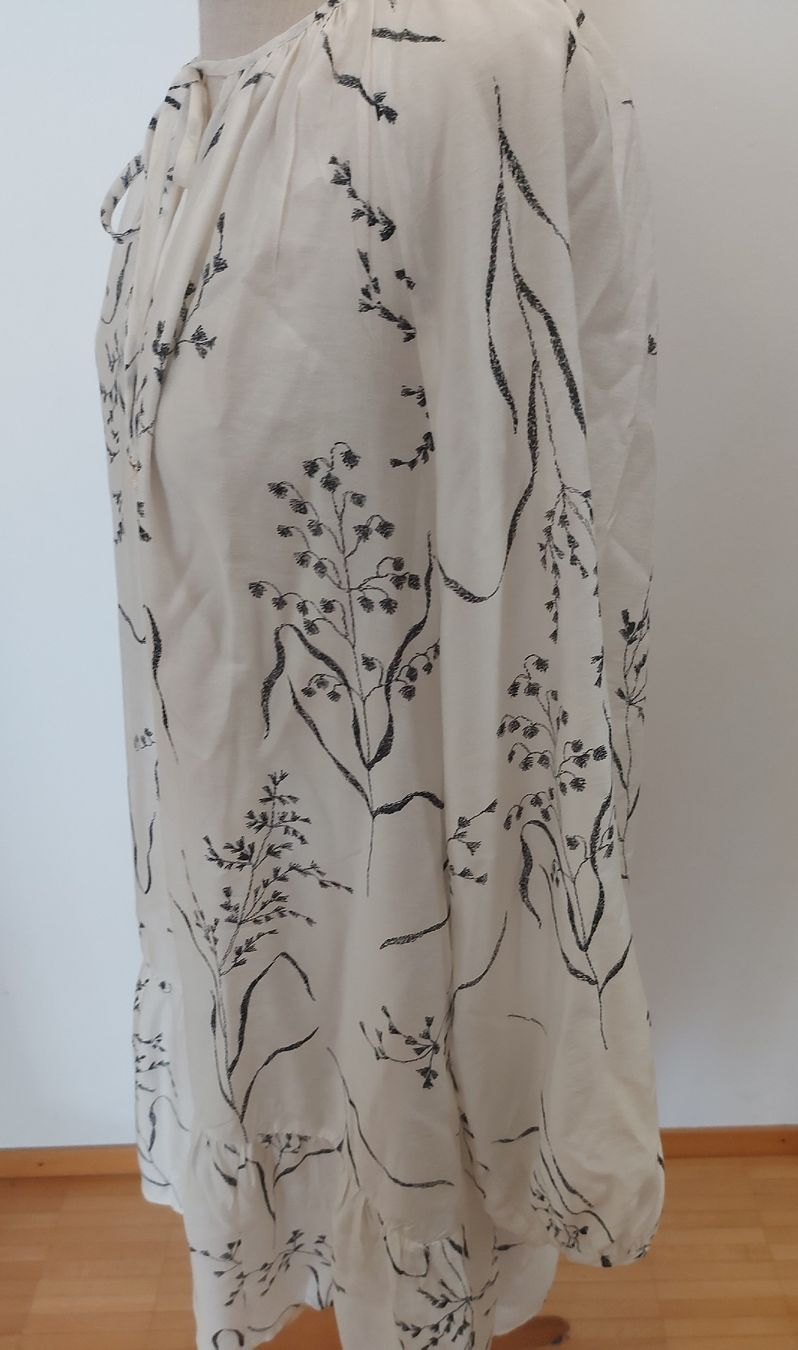 H&M Vestiti: Kleid, Ecru mit Blumen Print, Gr. L – Usato da Oberengstringen venduto da PaolaDe 5