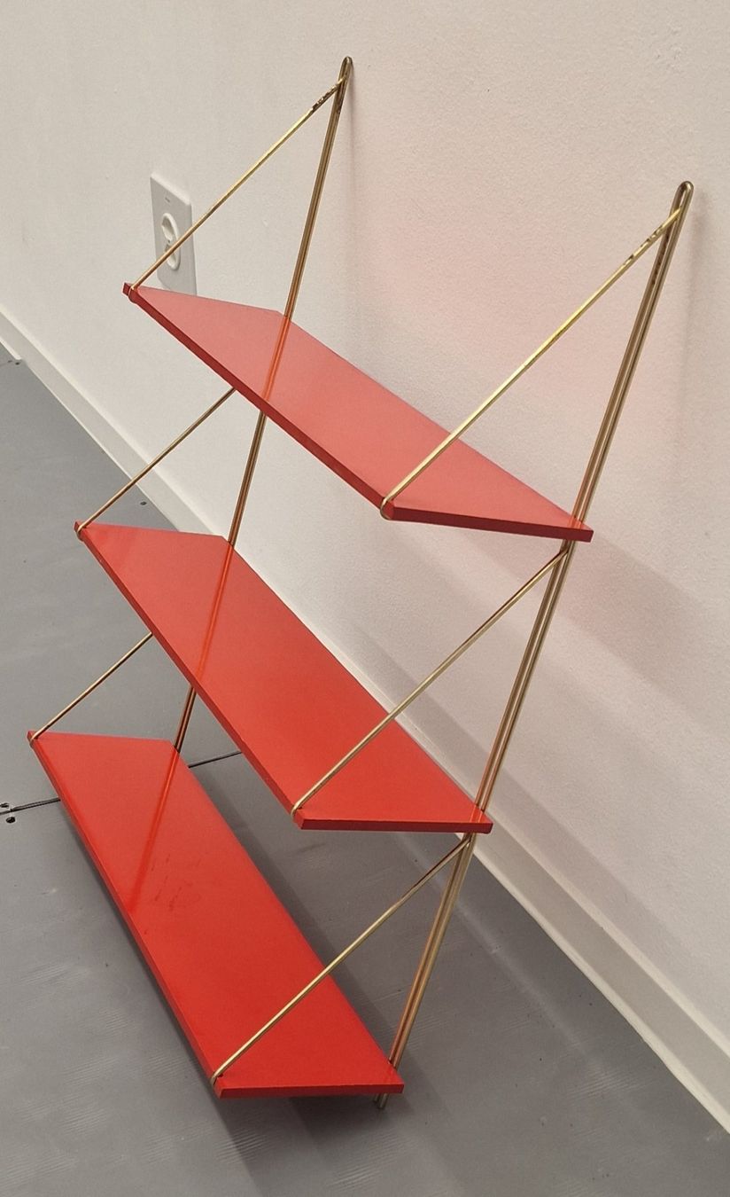 Scaffali: MCM Vintage Design, Stringregal, Metall, 3 Tablare, 1960er – Usato da St. Gallen venduto da chambredirecte 2