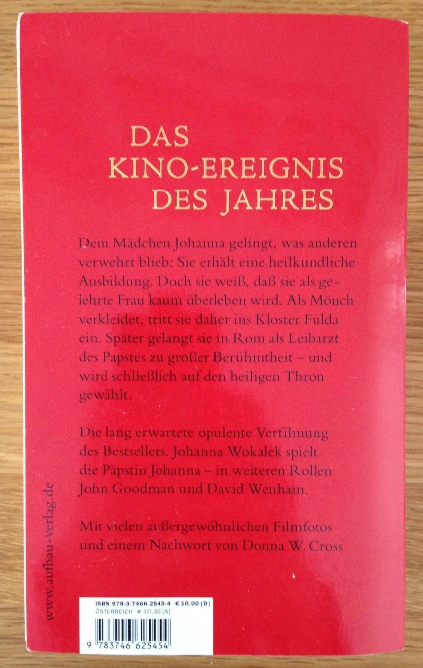 Libri: Donna W. Cross - Die Päpstin – Usato da Eglisau venduto da felix_ch 1