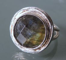 TARA STYLE Silber 925 Fingerring mit Labradorit