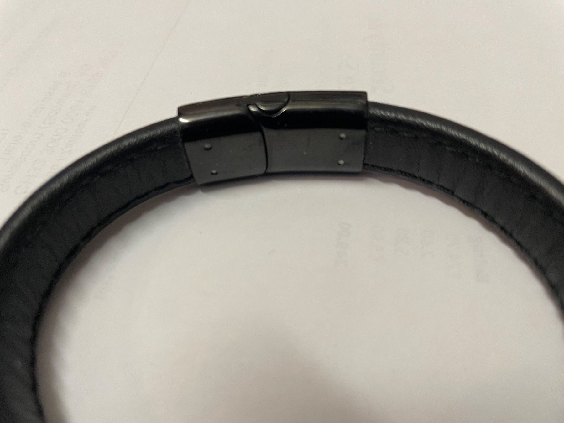 Bracciali & Braccialetti: SCHWARZES RETRO LEDERARMBAND – Nuovo (secondo la descrizione) da Egg b. Zürich venduto da underworld 7