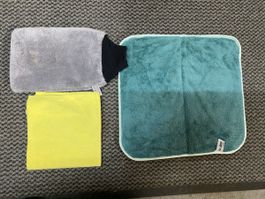 3er Set Mikrofaser Tücher, Reinigungstücher neuwertig