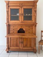 Biedermeier Sekretär Gründerzeit Kirschbaum Vitrine ANTIK
