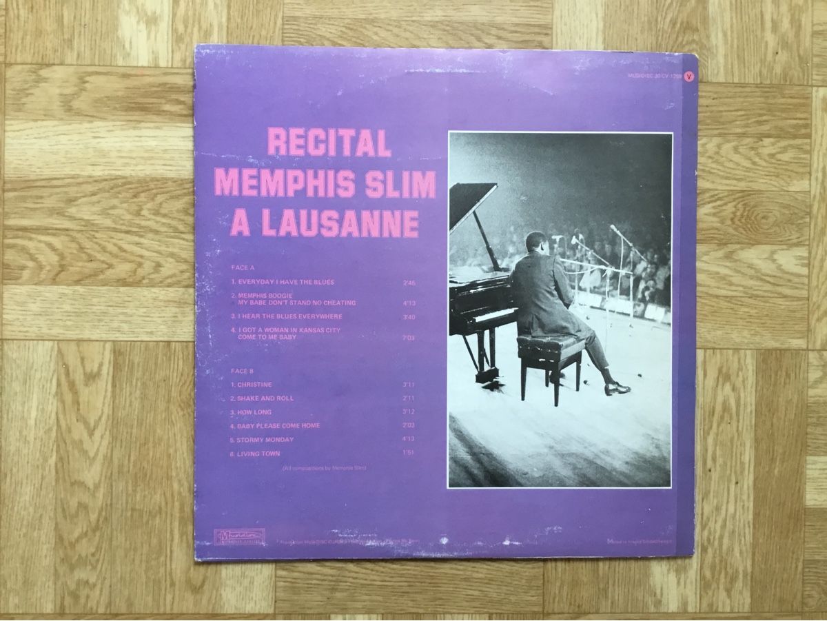 Dischi in vinile: Recital Memphis Slim a Lausanne – Usato da Kreuzlingen venduto da Schuggerman 1