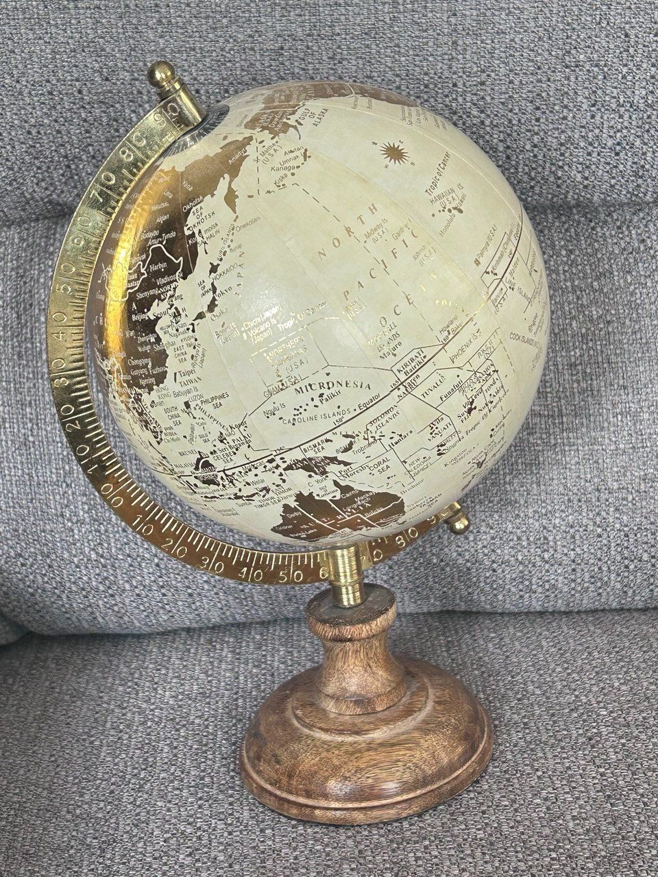 Altro in Decorazioni & Accessori: Mappamondo da tavolo vintage 26 cm – Usato da Giubiasco venduto da LorisVale 5