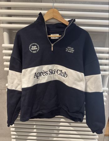 Santé Studios Après Ski Club Pullover Grösse L Dunkelblau