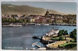 No. 8991, Genève, Quai et la Ville, 1950
