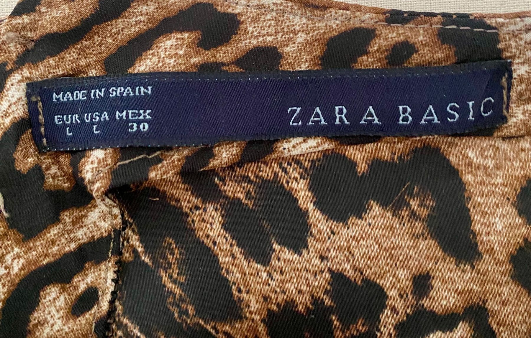 Zara Tops: Oberteil in Animal Print, Gr. L – Gebraucht aus Zürich von Maria2021 2