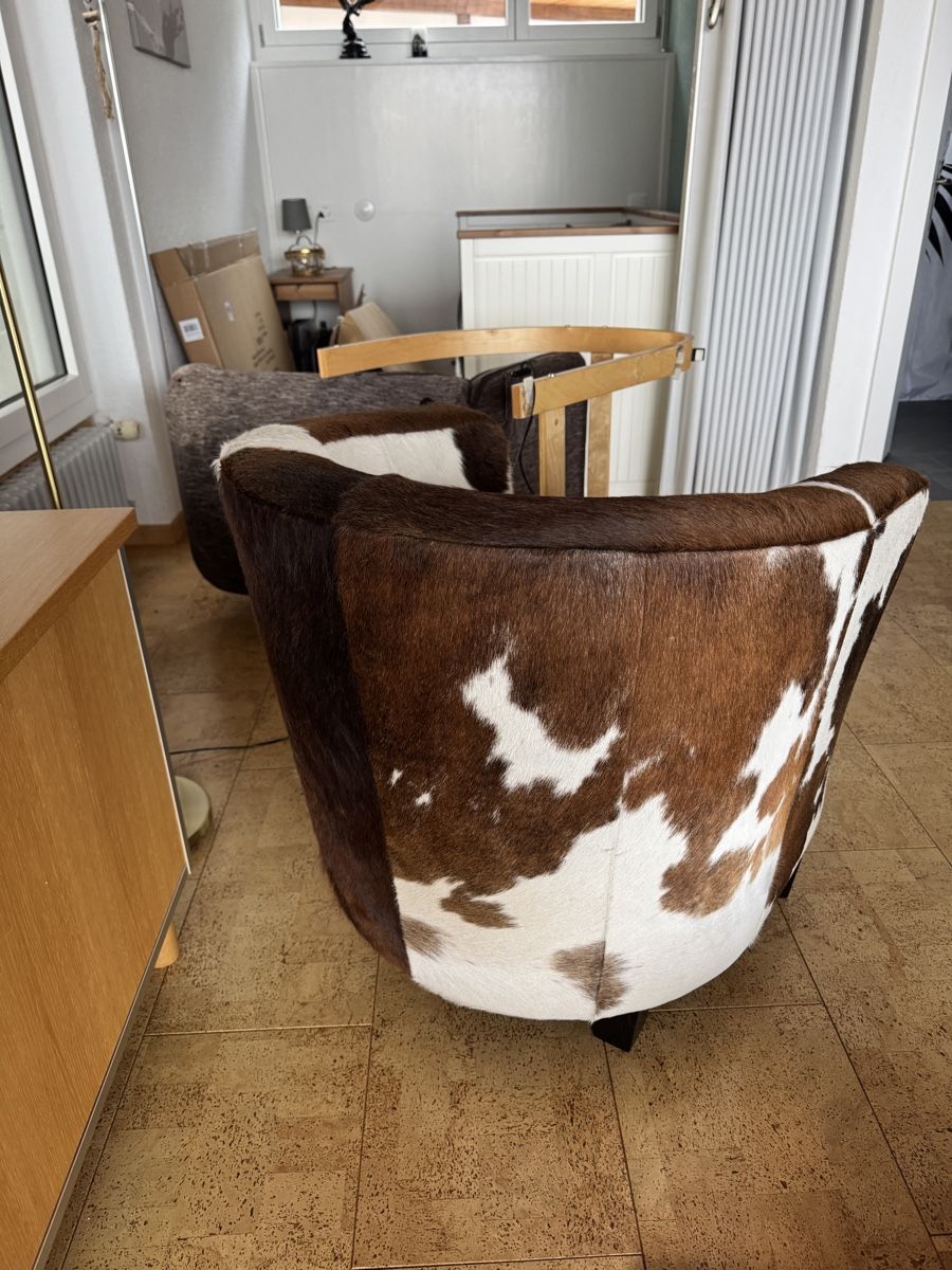 Poltrone: Sessel Kuhfell braun weiss – Usato da Zürich venduto da SimoneK01 2