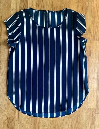ONLY T-Shirt/Bluse, blau-weiss gestreift, Grösse 36