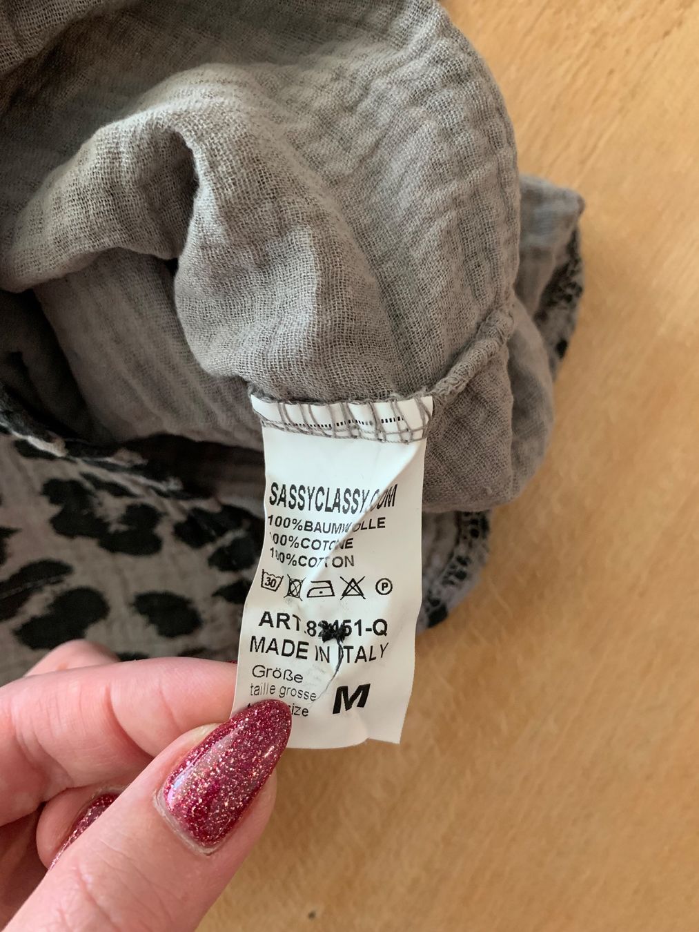 Camicette: Musselinbluse mit Leoprint – Usato da Enggistein venduto da THE-IGOR 2