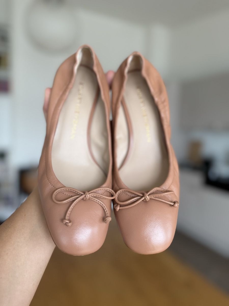 Stuart Weitzman Scarpe da donna: Stuart Weitzman Brown Leather Ballet Pumps Size 37 EU – Usato da Zürich venduto da gracieteS